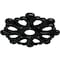Ekena Millwork Angel Ceiling Medallion (Fits Canopies up to 4 3/8"), 20 7/8"OD x 3 5/8"ID x 1"P, Black Pearl CM20ANBPS - alternate 3